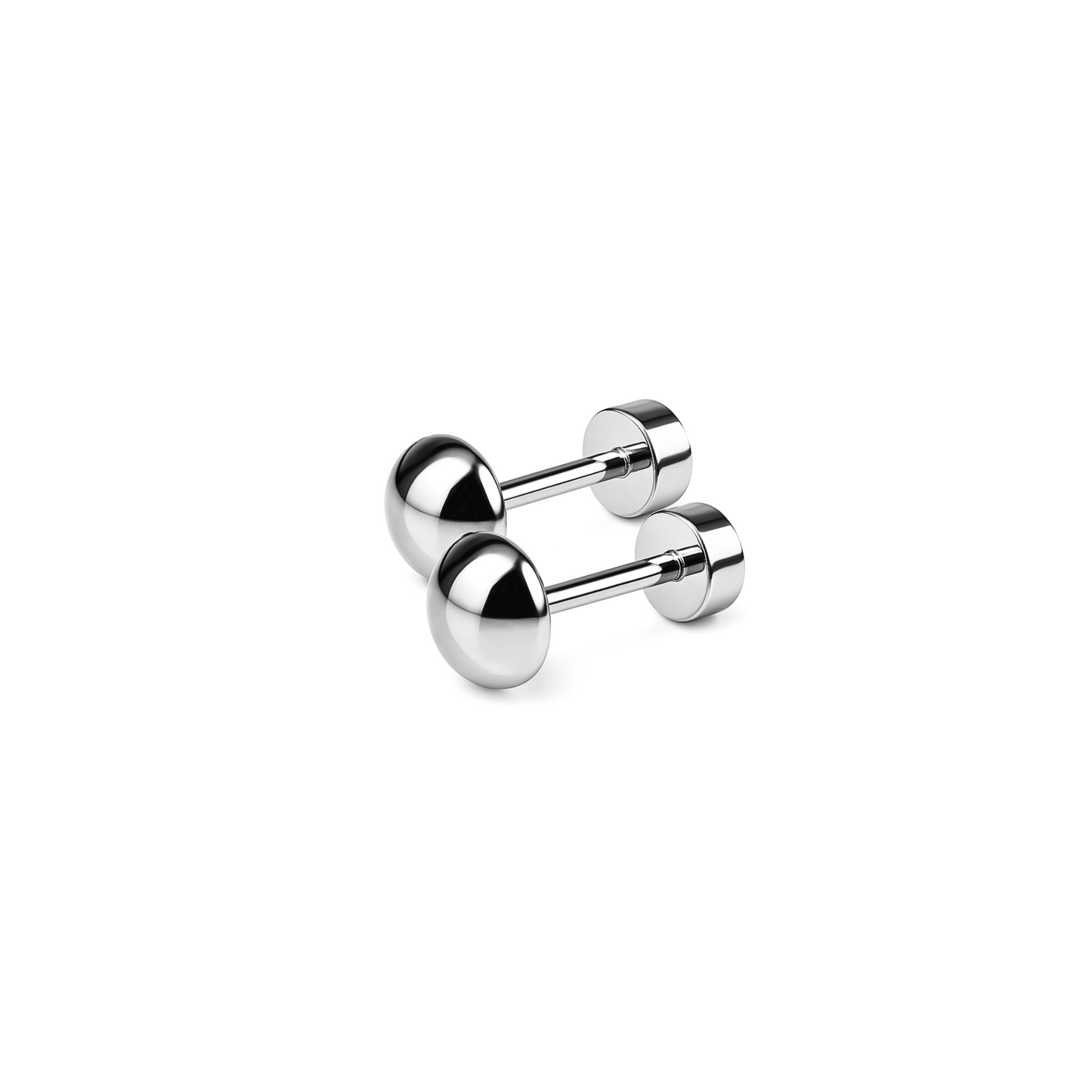 5mm Half ball studs - Silver