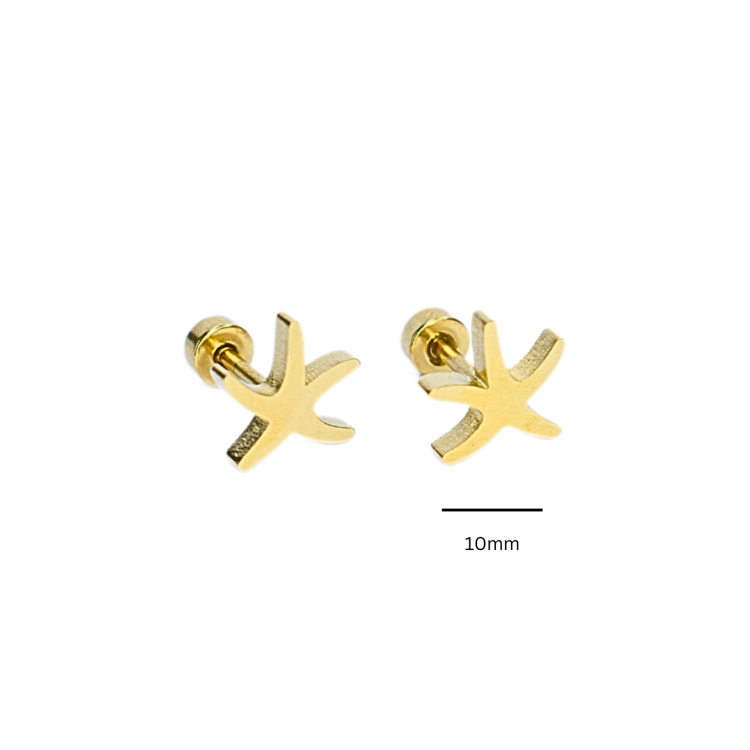 Starfish studs - Gold - TheEarringCollective