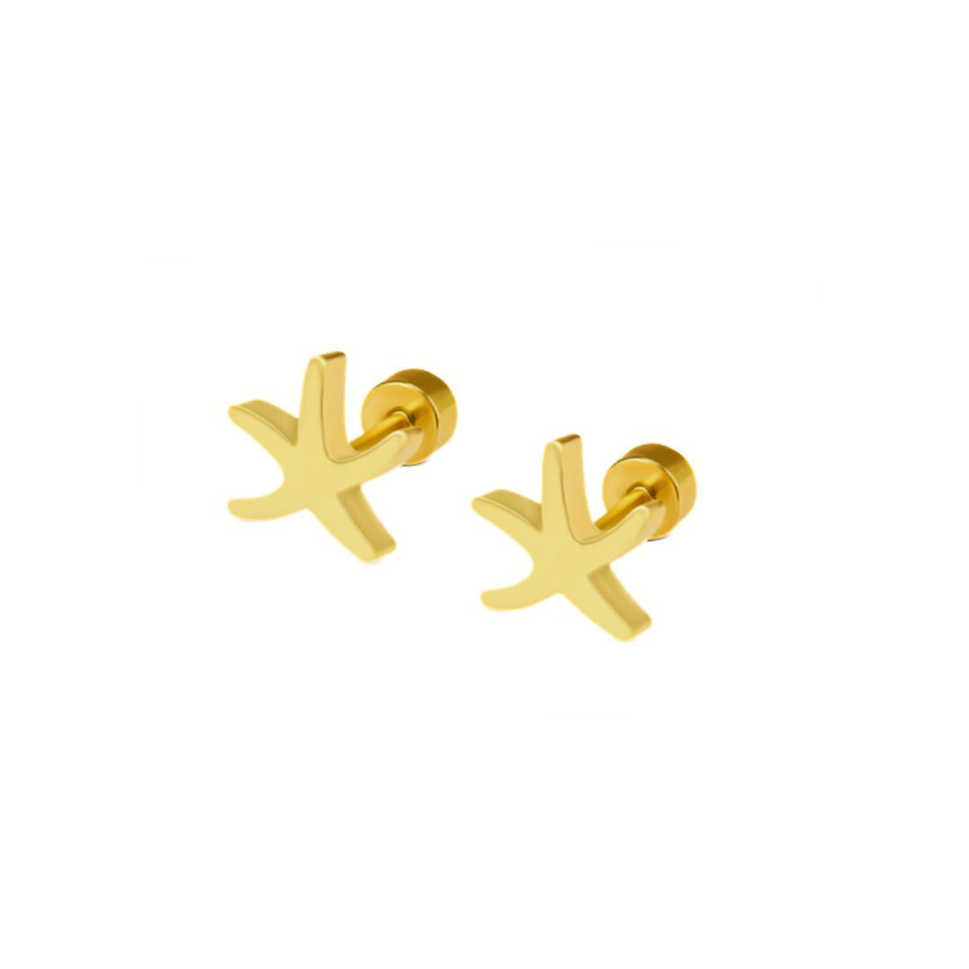 Starfish studs - Gold