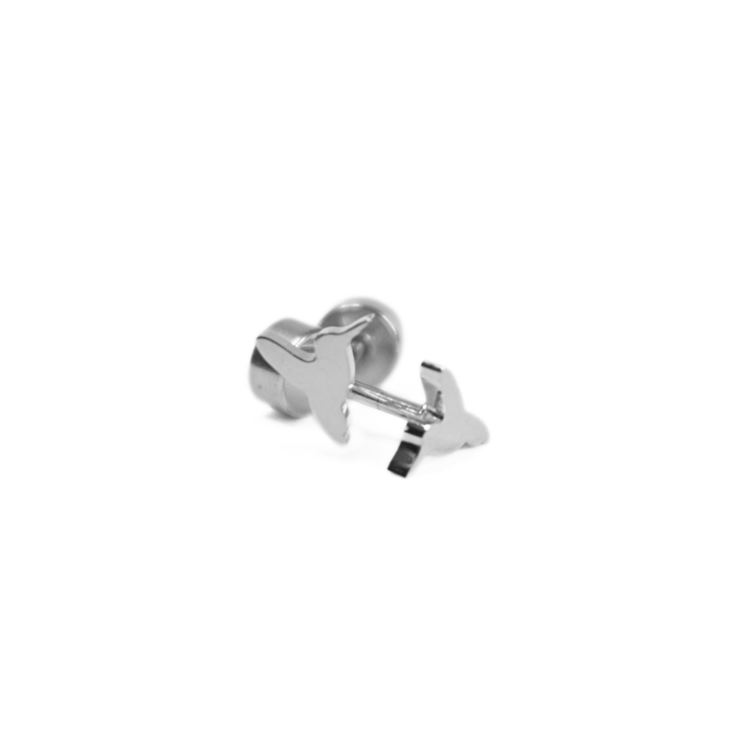 Tiny hummingbird studs - Silver - TheEarringCollective