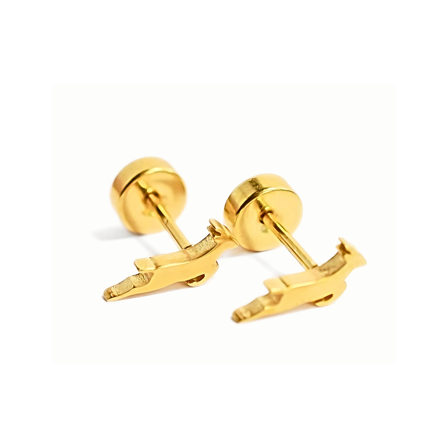 Tiny springbok studs - Gold