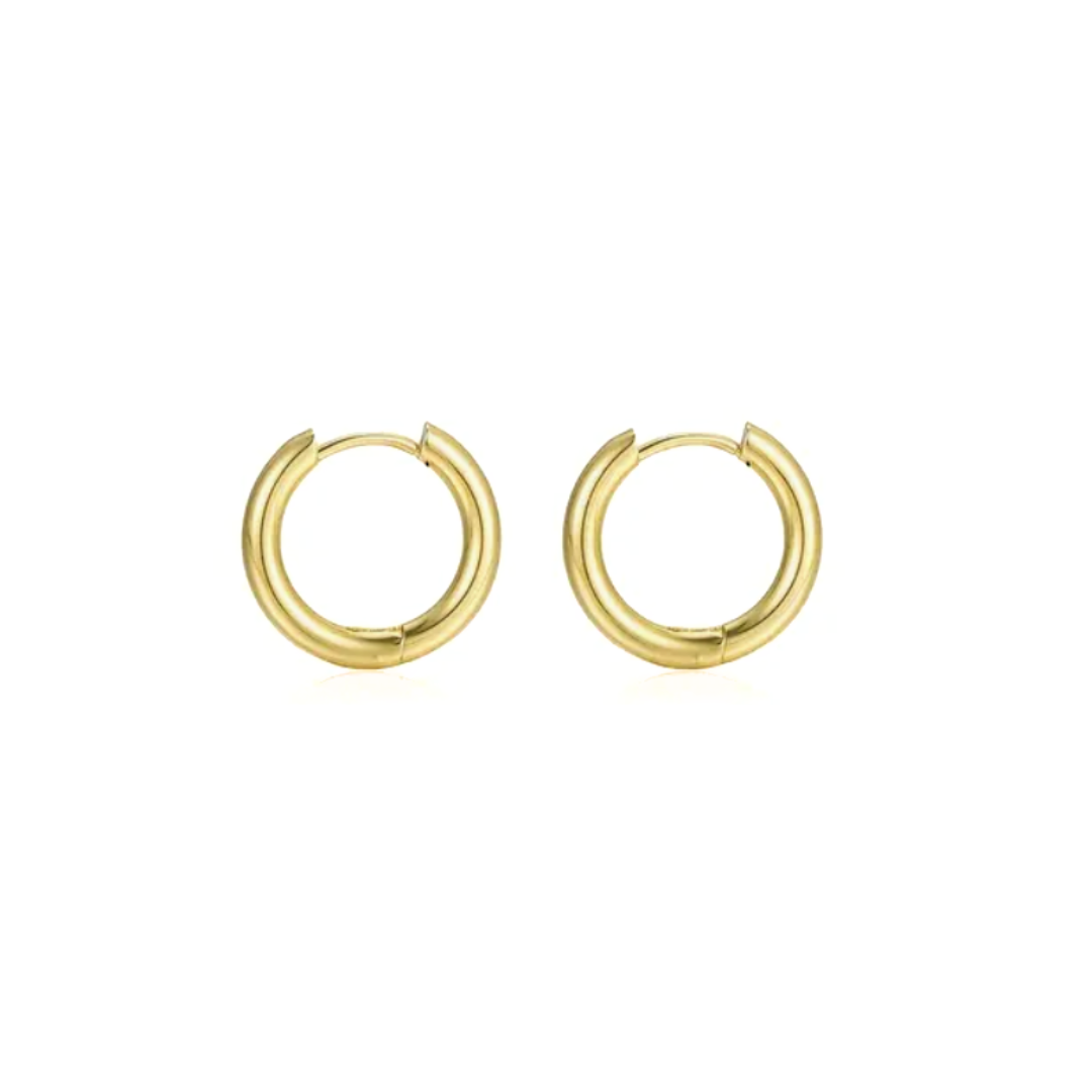 10mm Classic hoops - Gold