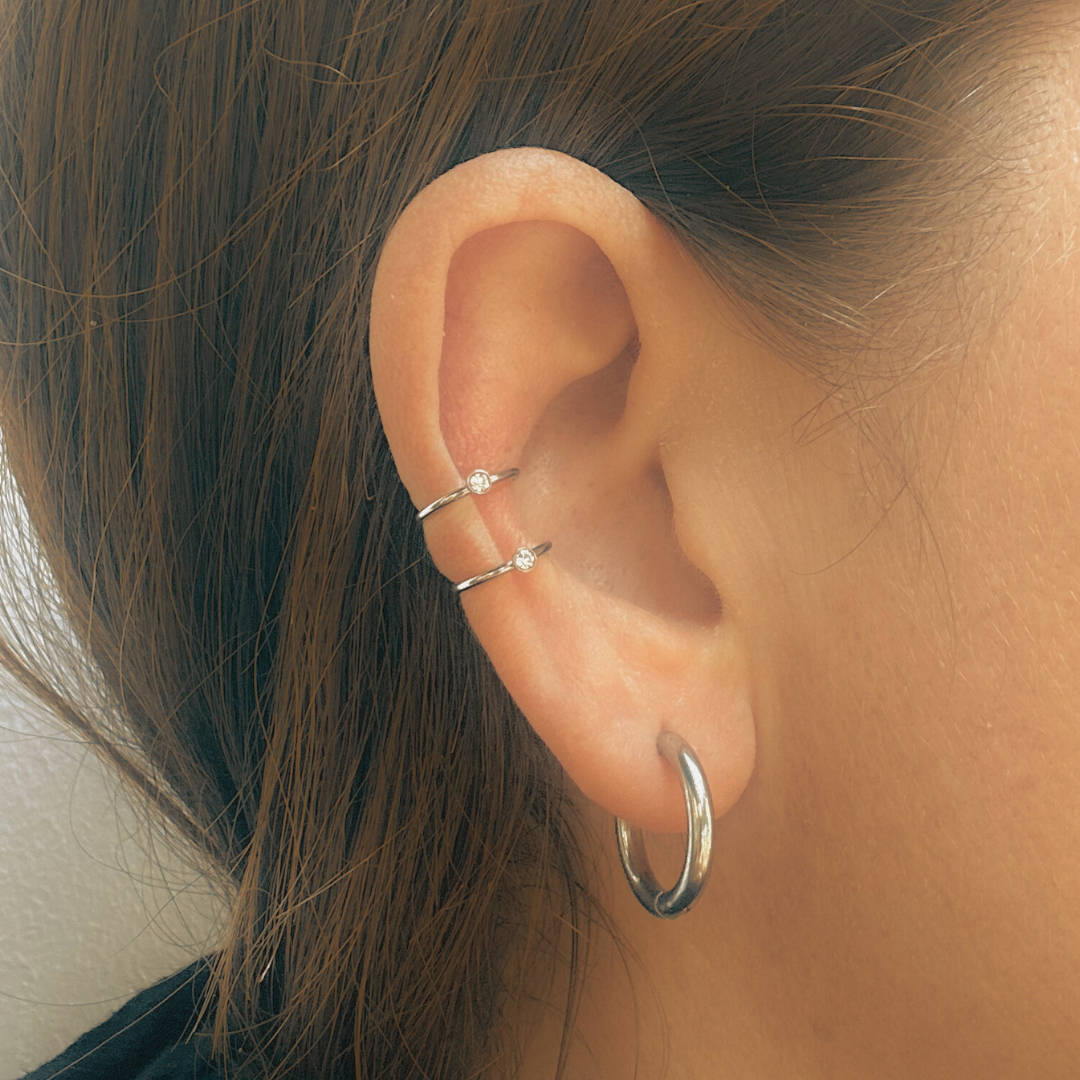 Diamond ear cuff - Gold