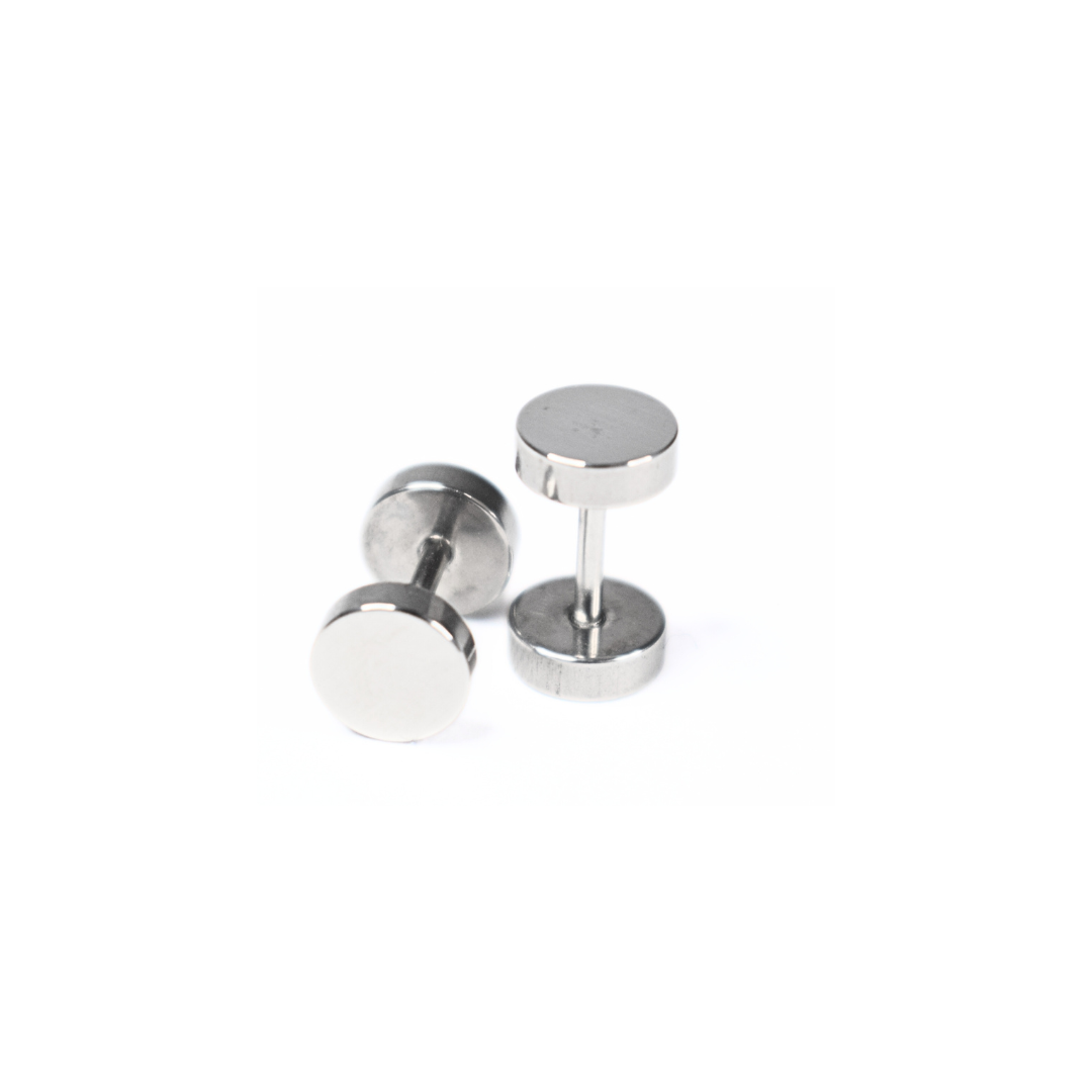 6mm Double studs - Silver - TheEarringCollective