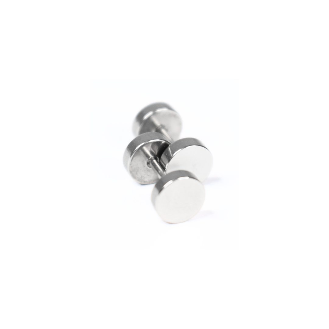 6mm Double studs - Silver - TheEarringCollective