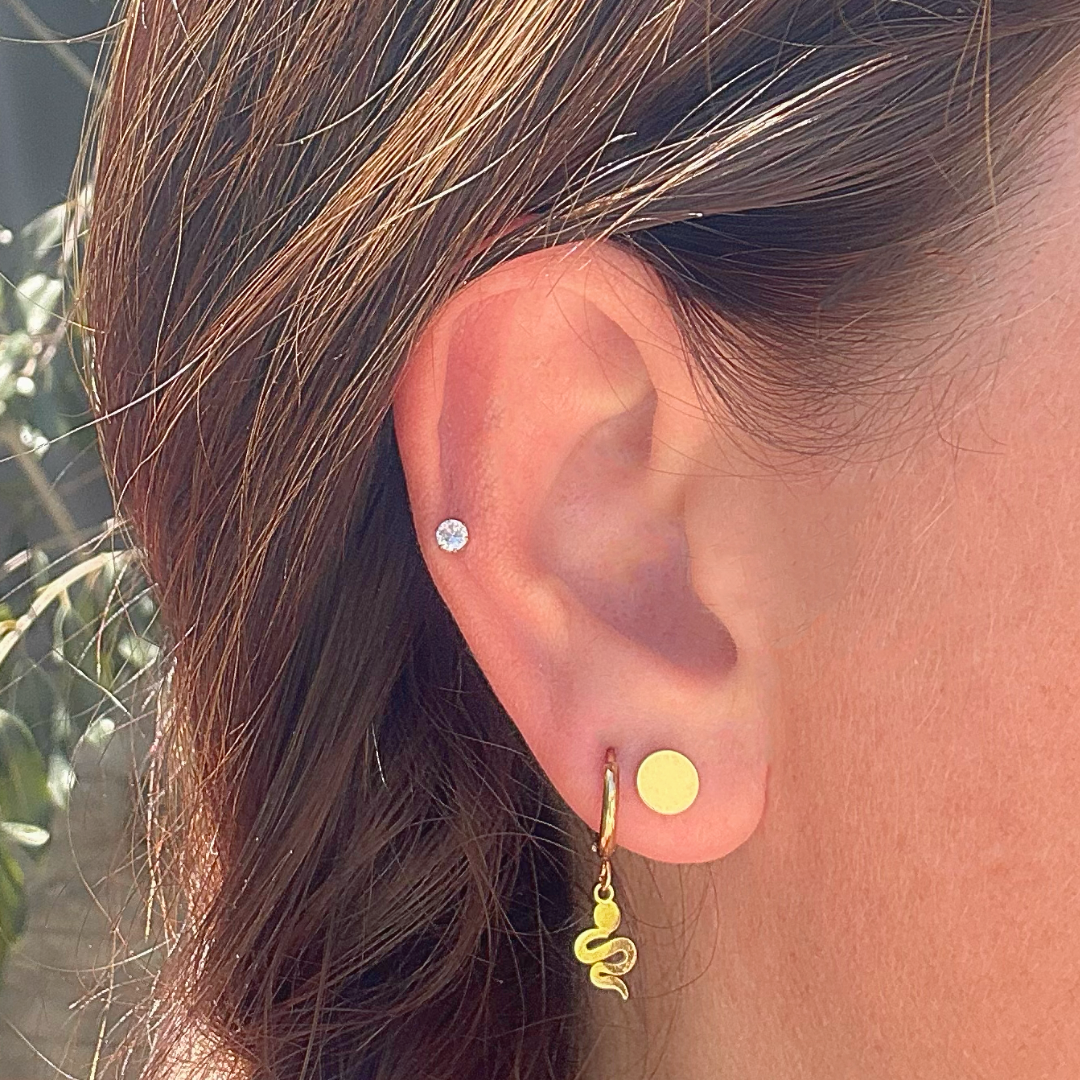 6mm Double studs - Silver - TheEarringCollective