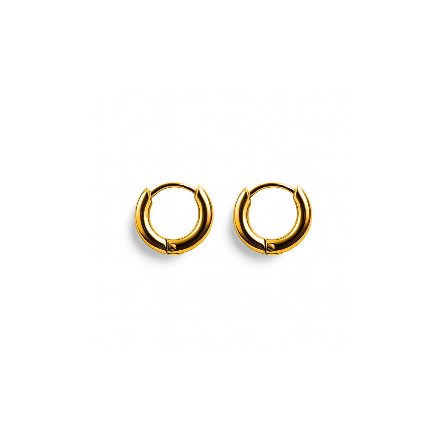6mm Mini classic hoops - Gold