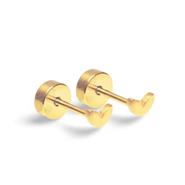 Tiny leaf studs - Gold