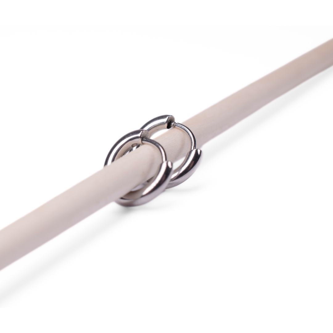 8mm Classic hoops - Silver - TheEarringCollective