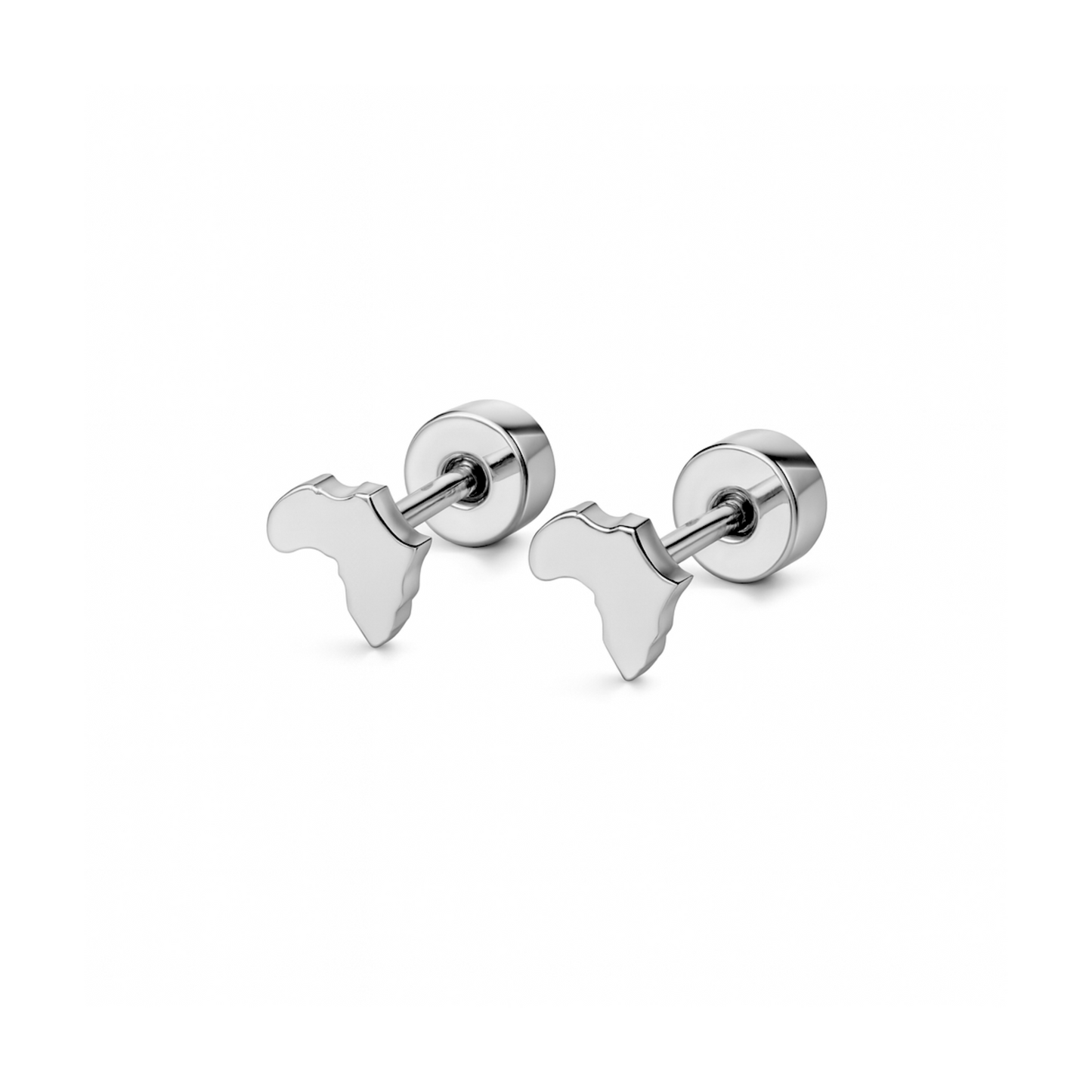 Tiny Africa studs - Silver