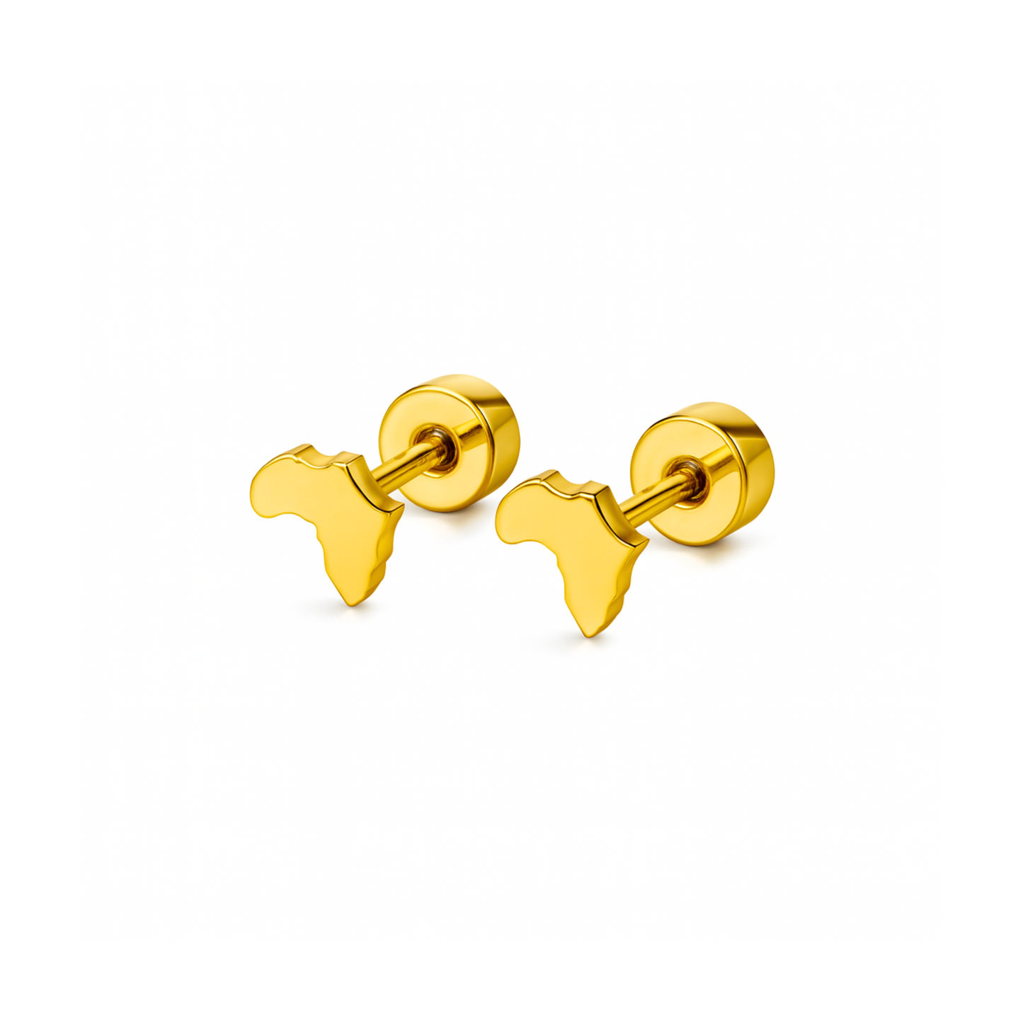 Tiny Africa studs - Gold