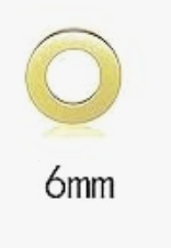 Hollow circle studs - Gold