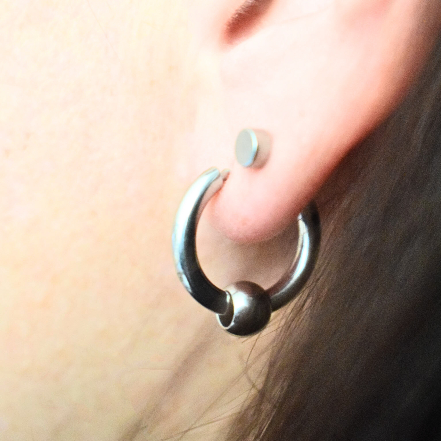 12mm Ball hoops - Silver - TheEarringCollective