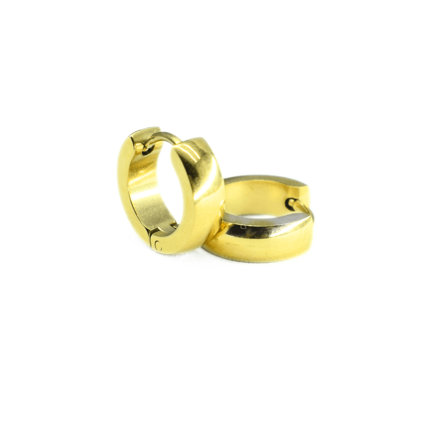 10mm Chunky hoops - Gold - TheEarringCollective
