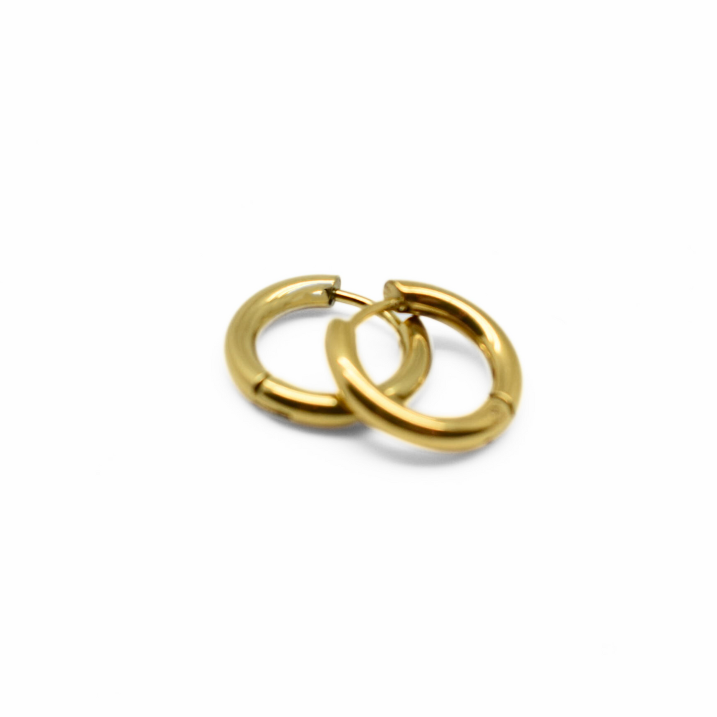 10mm Classic hoops - Gold - TheEarringCollective