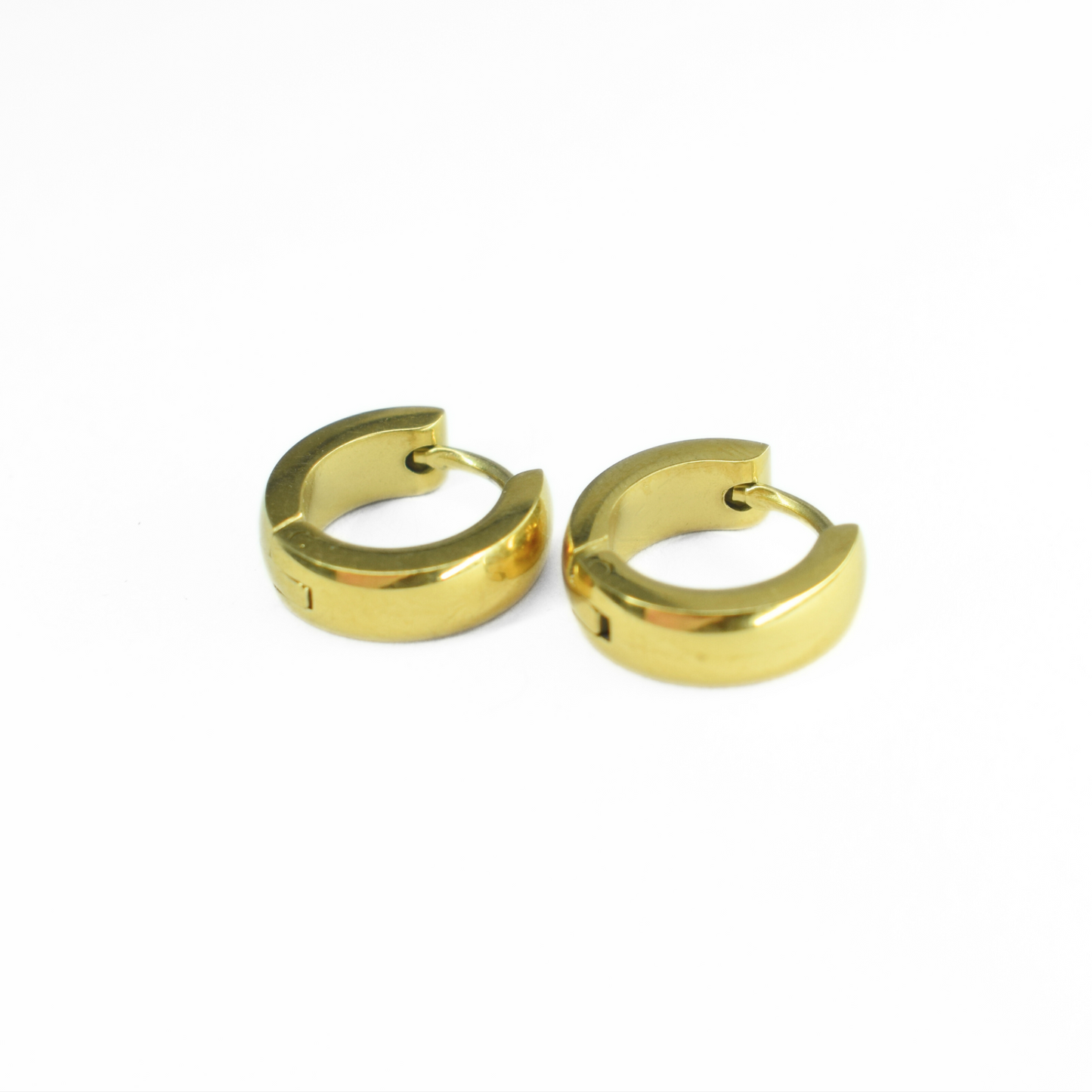 10mm Chunky hoops - Gold - TheEarringCollective