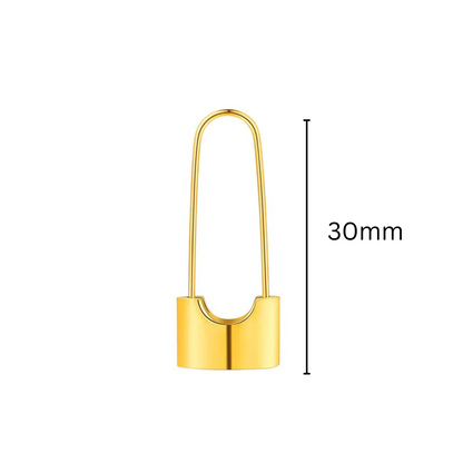 Locked hoops - Gold