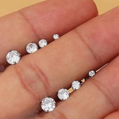 Midi Diamond studs - Gold
