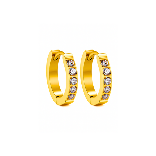 Chunky diamond hoops
