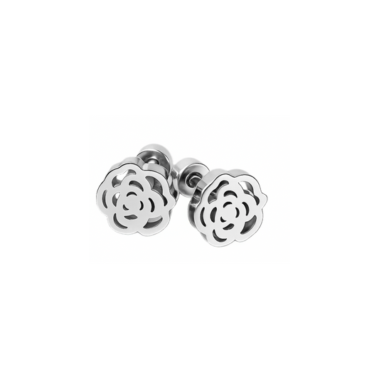 Rose studs - Silver