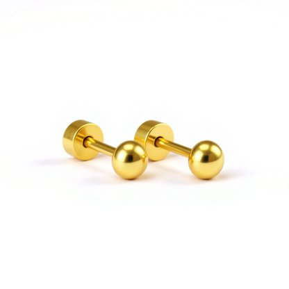 4mm Half ball studs - Gold