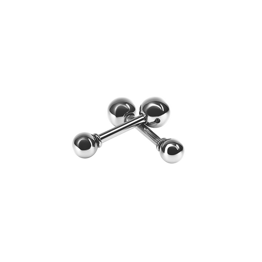 3mm Double ball studs - Silver