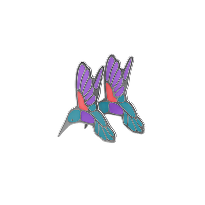Hummingbird studs - Silver
