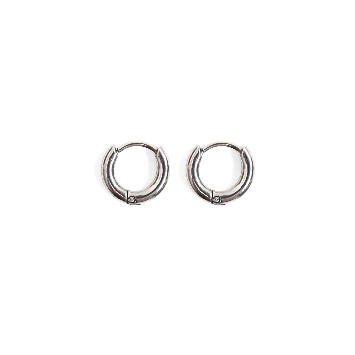 6mm Mini classic hoops - Silver