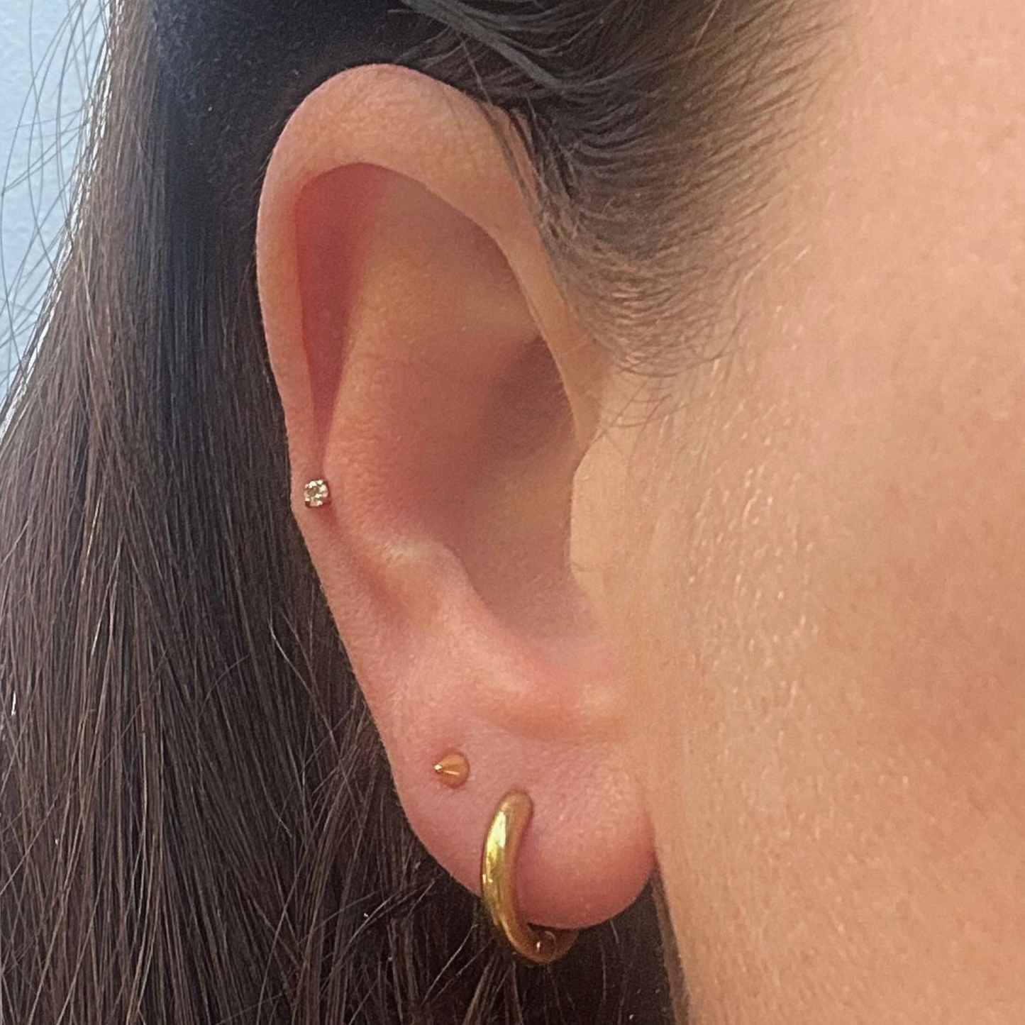 Tiny spike studs - Gold