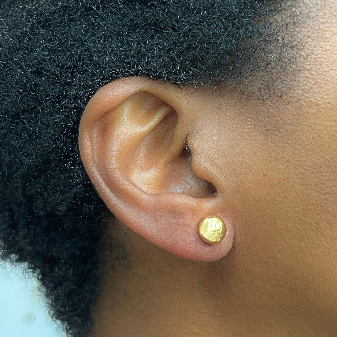 Oversized double ball studs - Gold - TheEarringCollective