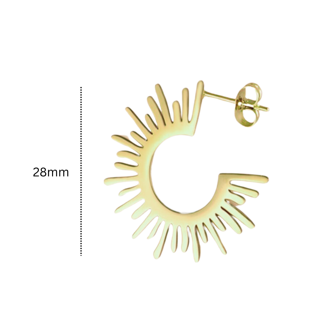 Sun hoops - Gold