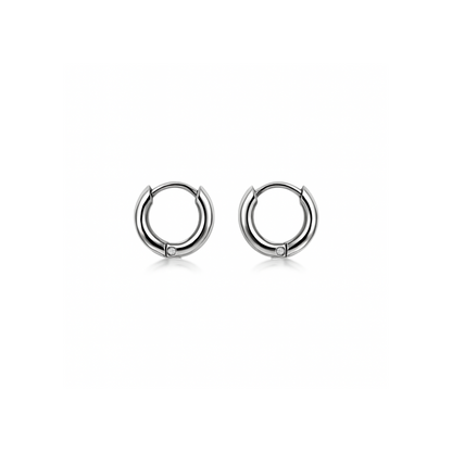 6mm Mini classic hoops - Silver