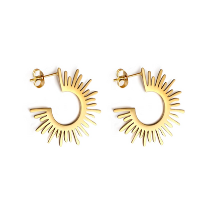 Sun hoops - Gold