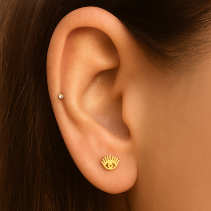 Pretty eyes studs - Gold