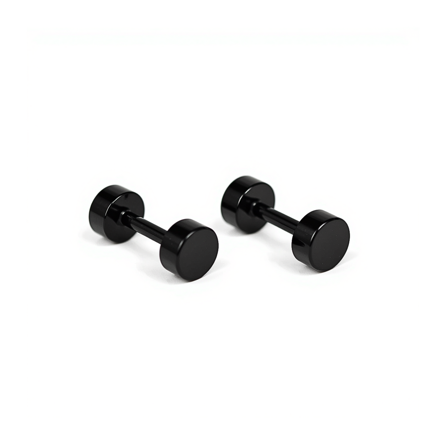 4mm Double studs - Black