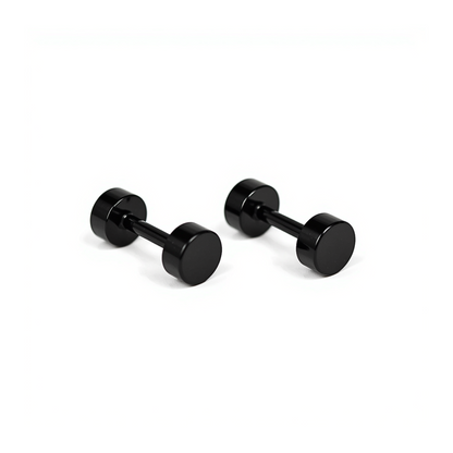4mm Double studs - Black