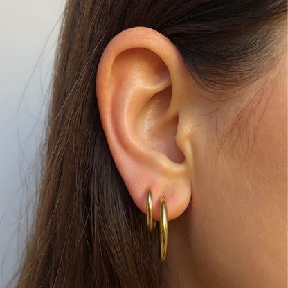 Tiny evil eye studs - Silver