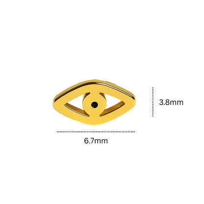 Tiny evil eye studs - Gold