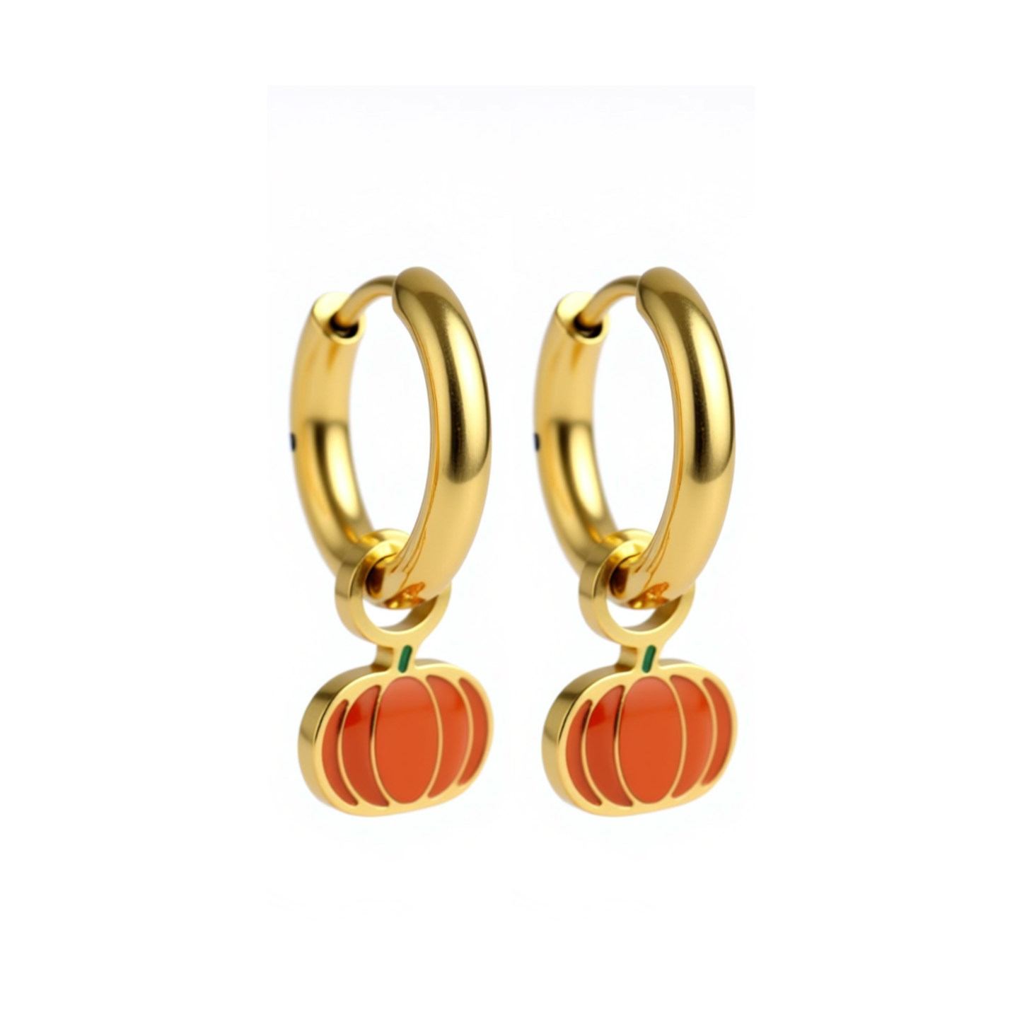 10mm pumpkin hoops - Gold