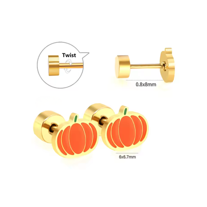 Pumpkin studs - Gold