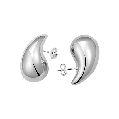 Tear drop studs - Silver