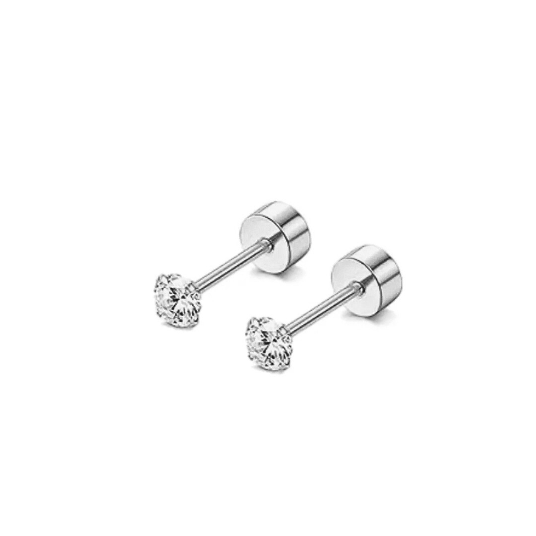 2mm Mini Diamond studs - Silver