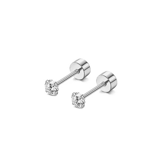 2mm Mini Diamond studs - Silver