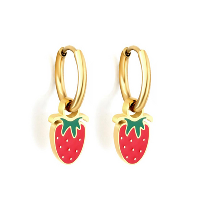 Strawberry hoops - Gold