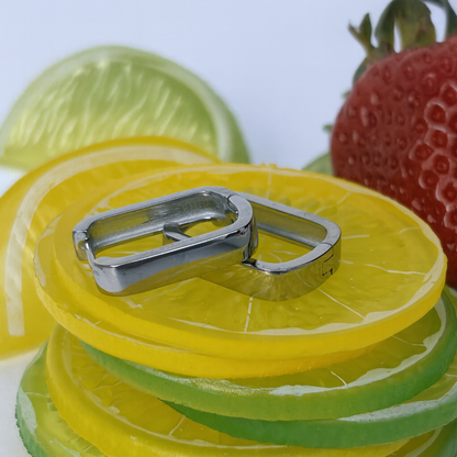 18mm Chunky oval hoop - Silver