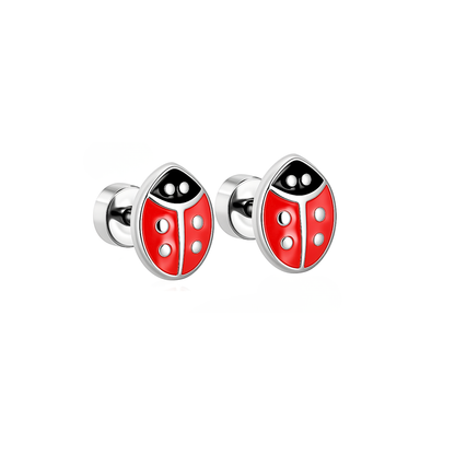 Ladybird studs - Silver