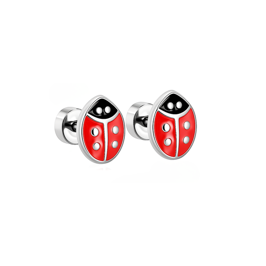 Ladybird studs - Silver