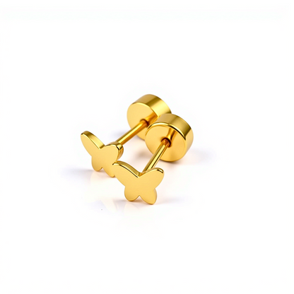 Baby butterfly studs - Gold