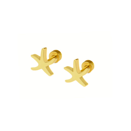Starfish studs - Gold