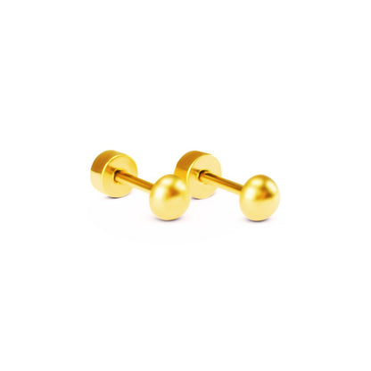 4mm Half ball studs - Gold